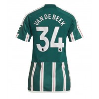 Manchester United Donny van de Beek #34 Vonkajší Ženy futbalový dres 2023-24 Krátky Rukáv